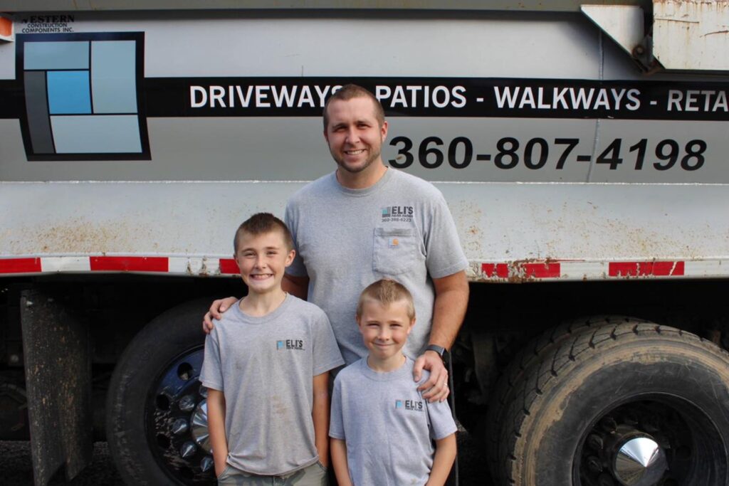 Custom Paver Patios patio contractors Eli's Paver Patios owner James and family