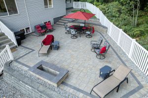 outdoor living paver installation