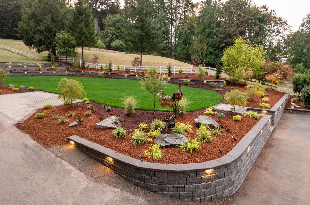 retaining wall gardens