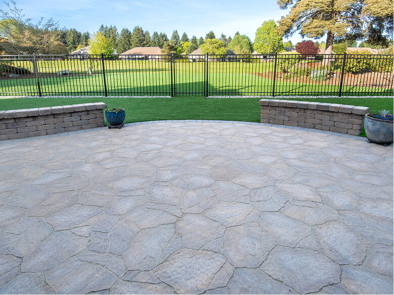Custom patio construction process in the olympia outdoor patio project
