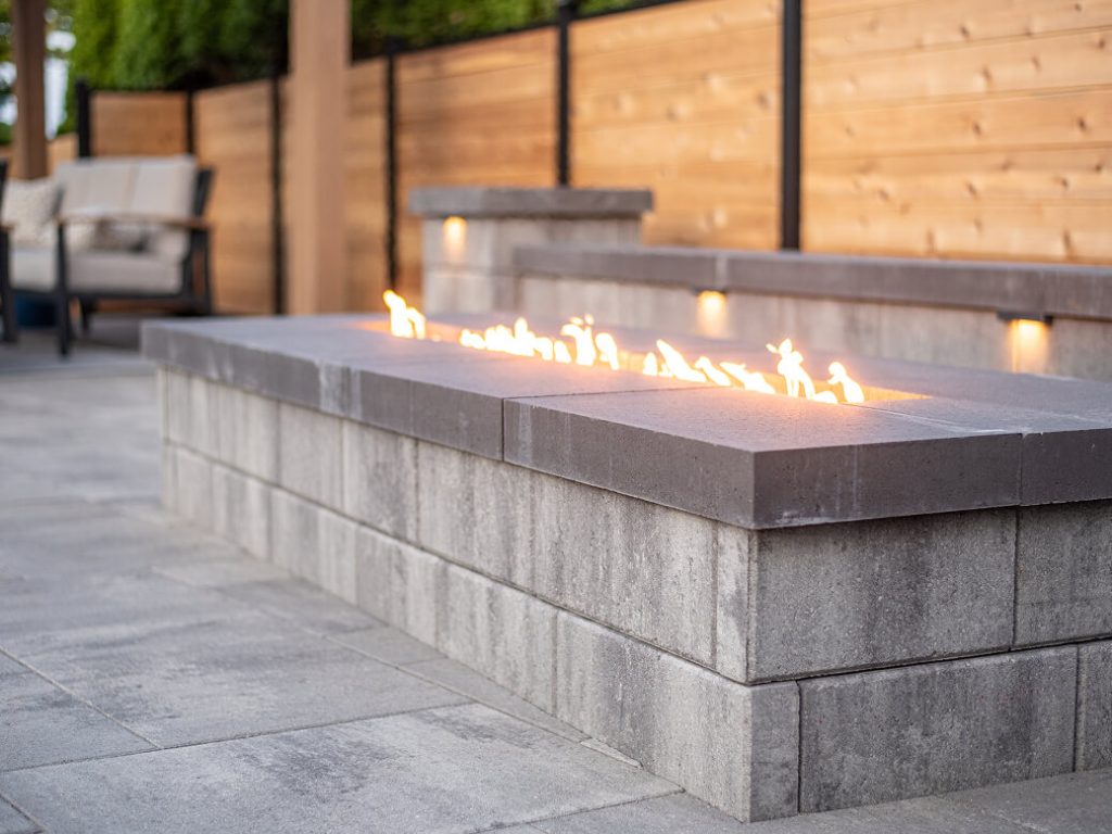 fire pits and outdoor kitchens Lacey backyard build