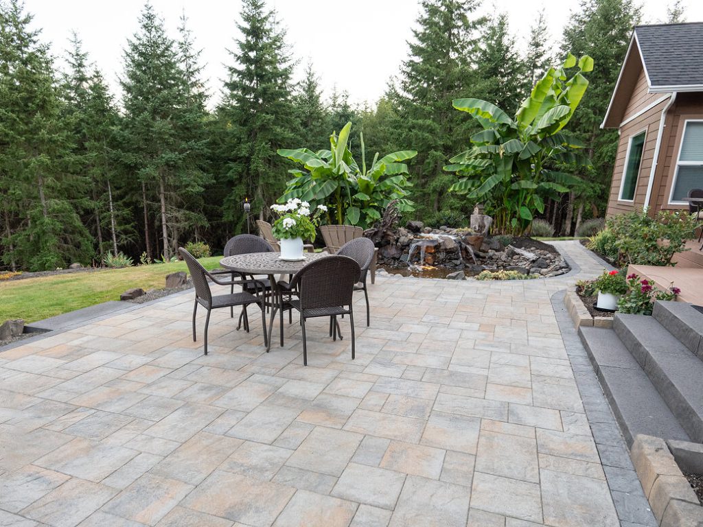 porcelain pavers installation Bonney Lake patio surface