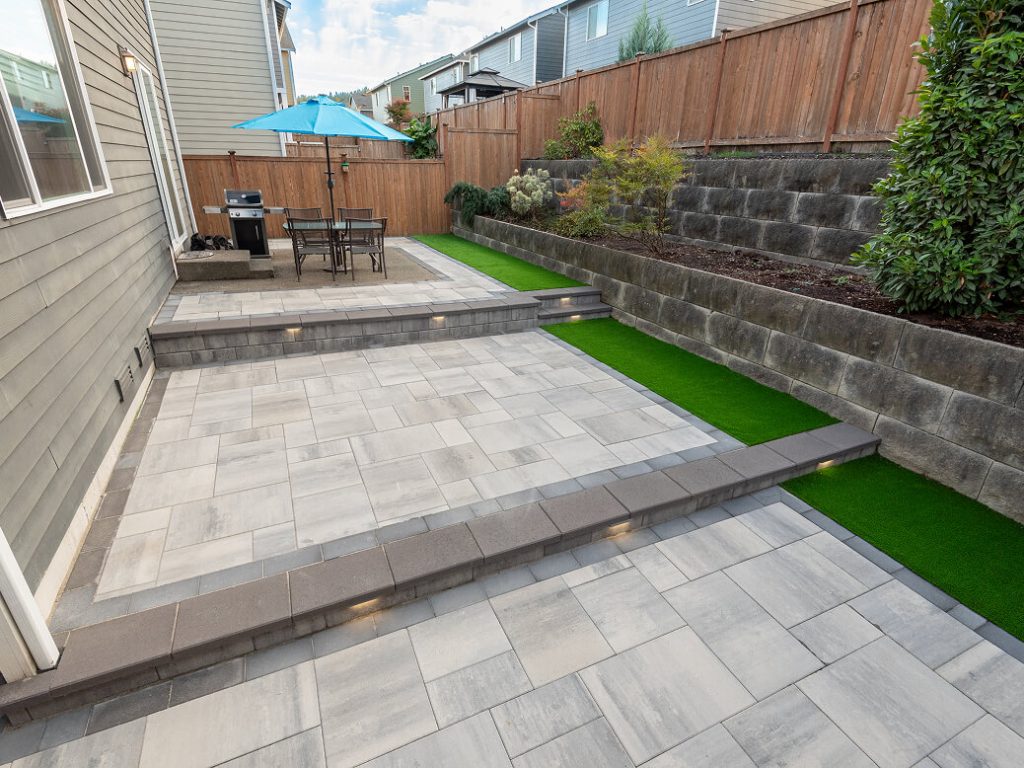 porcelain pavers installation Federal Way patio surface